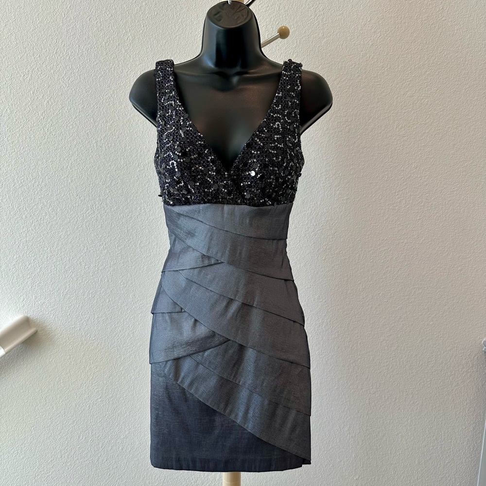Holiday New Years Eve Party Dress Sequin Cocktail Dress - 4